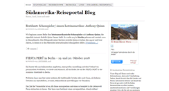 Desktop Screenshot of blog.suedamerika-reiseportal.de