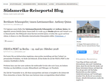 Tablet Screenshot of blog.suedamerika-reiseportal.de